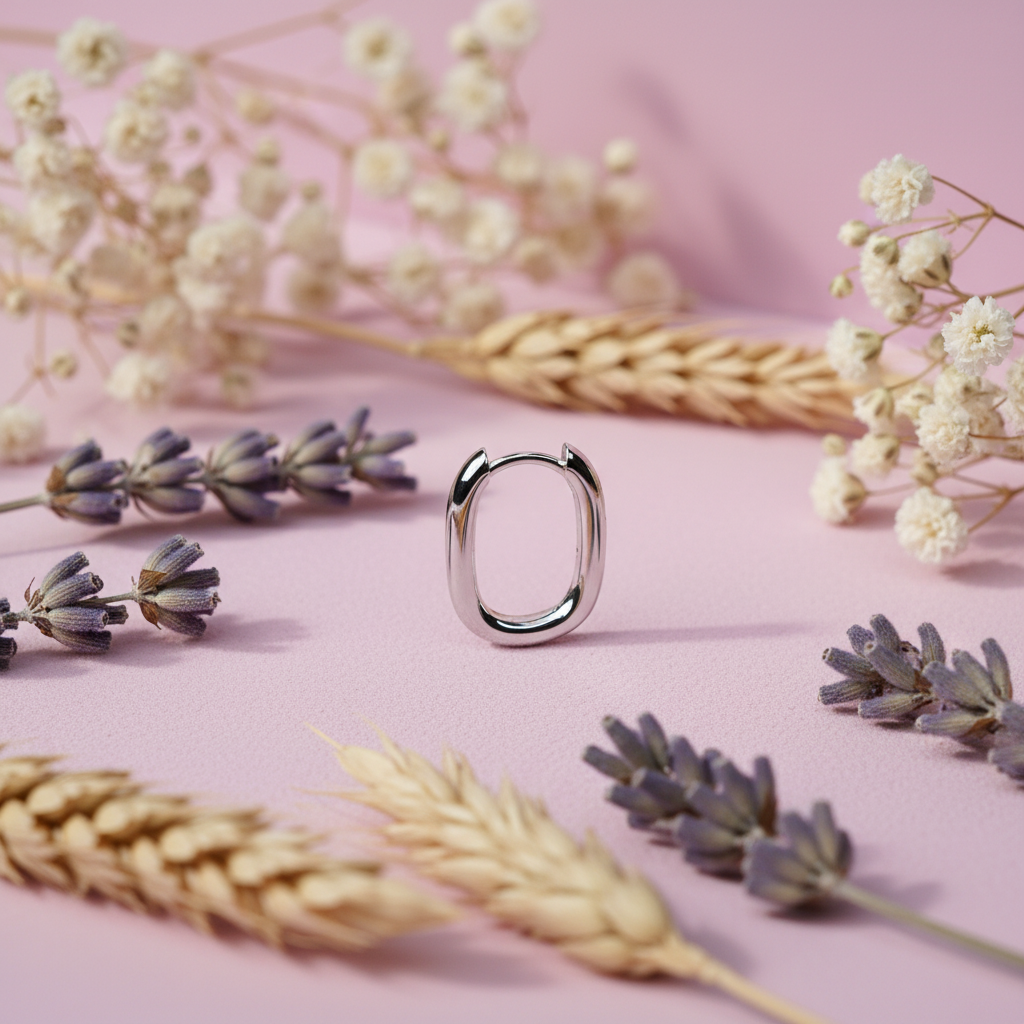Eloree Jewellery Sterling Silver Huggie Hoop Earrings with Cubic Zirconia.