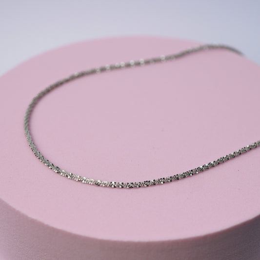Cubic Zirconia Tennis Necklace - Sterling Silver