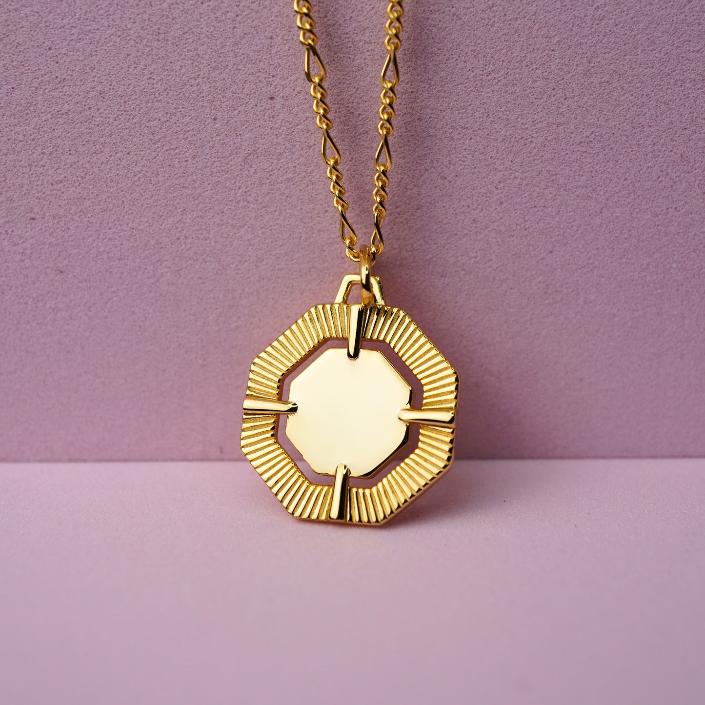 Quatrefoil Pendant Necklace - 18K Gold Plated Sterling Silver